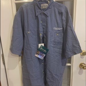NWT Bimini Bay short sleeved blue shirt XL